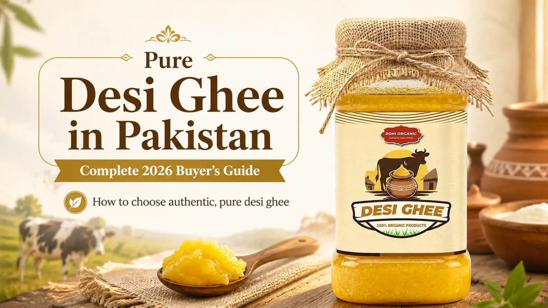 Rohi Organic pure desi ghee 900g jar Pakistan