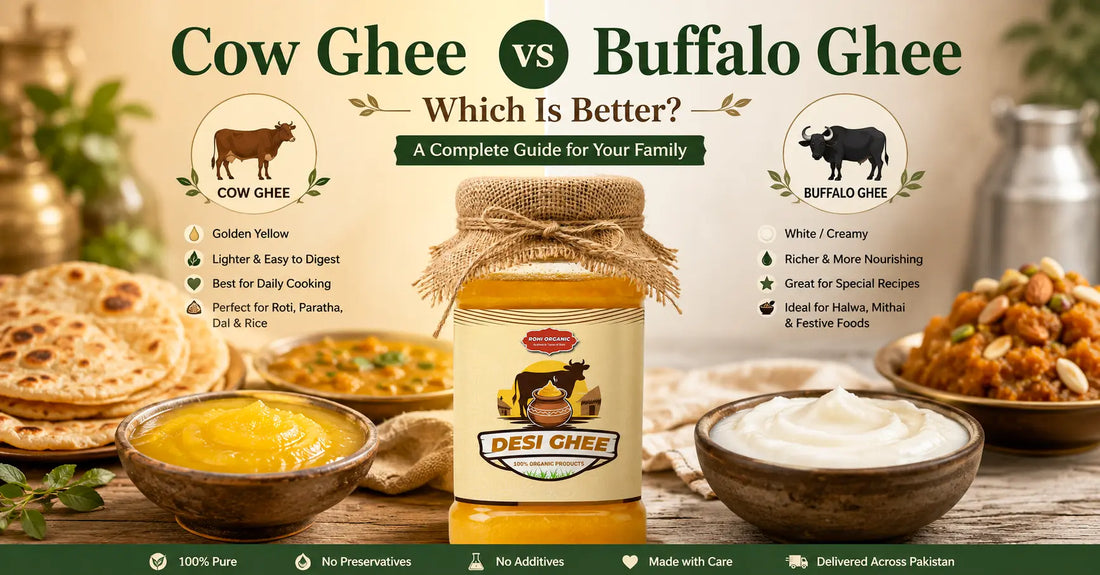 Cow ghee vs buffalo ghee comparison