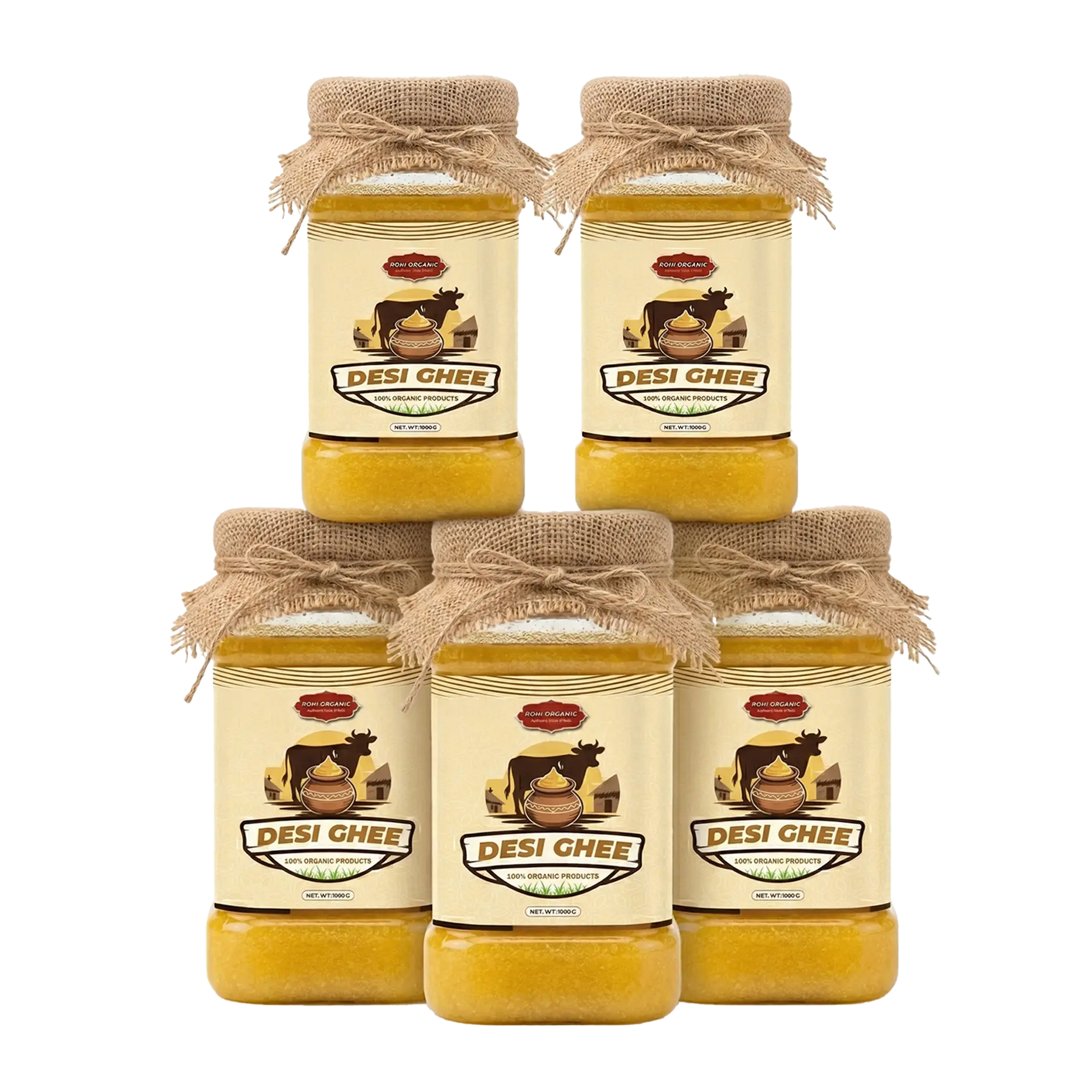 Pure desi ghee 5kg in Pakistan Rohi Foods family pack authentic ghee