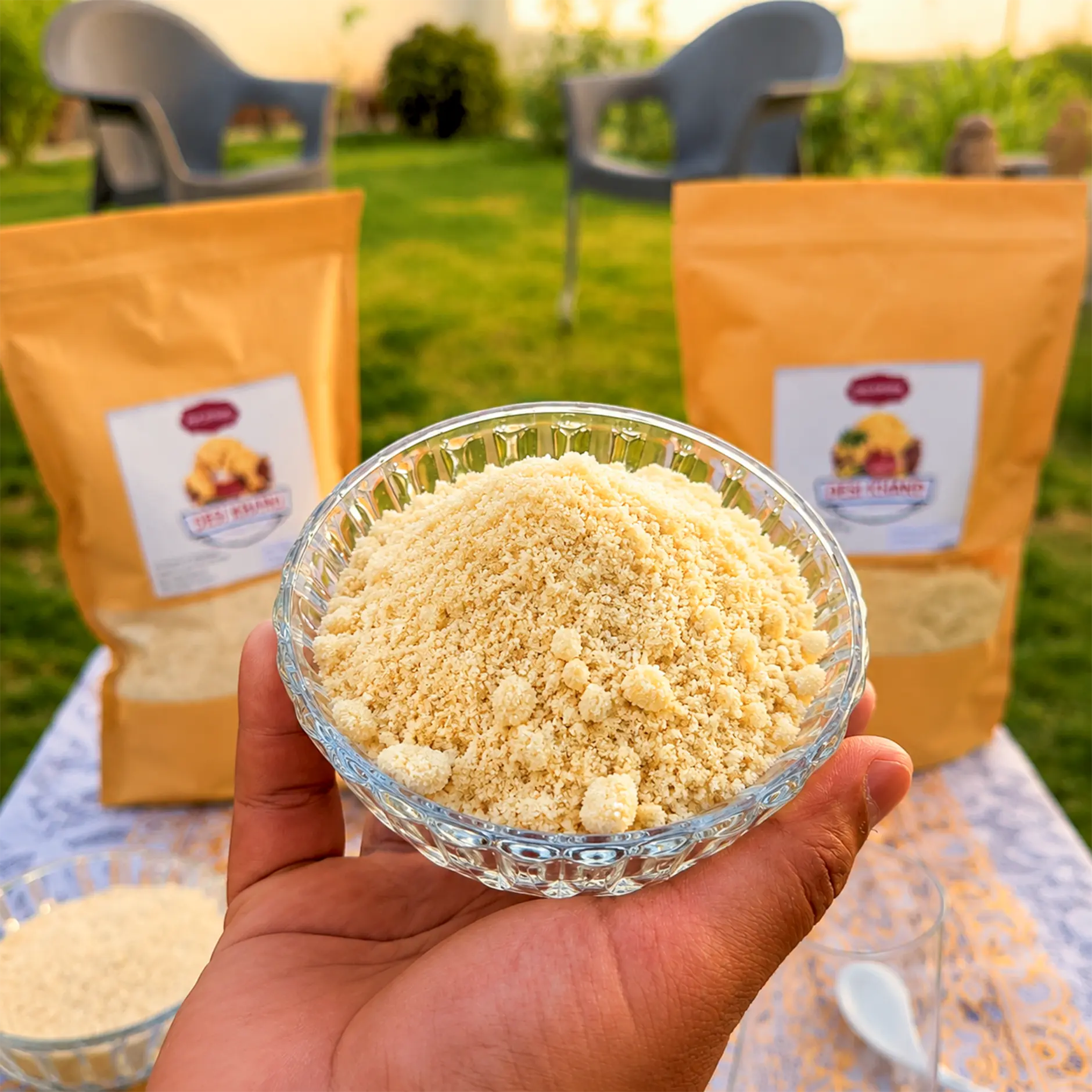 Rohi Organic Desi Khand 900g pouch with chemical-free natural khand in Pakistan